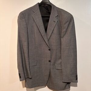 Joseph Abboud Men's Silk/Wool Gray/Black Sport Coat Blazer